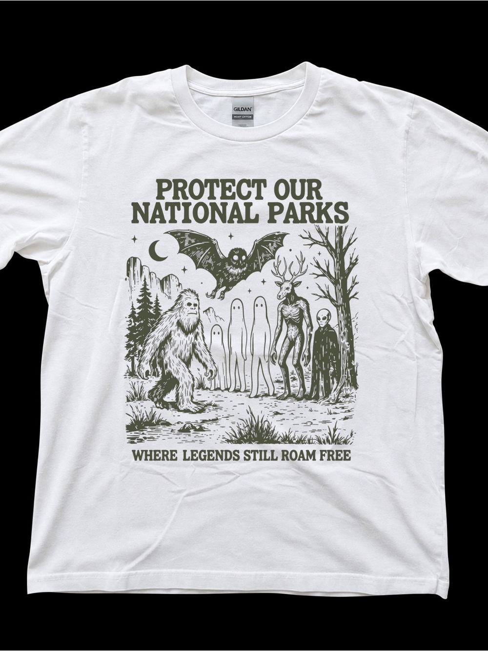 White National Parks Graphic Gildan Tee
